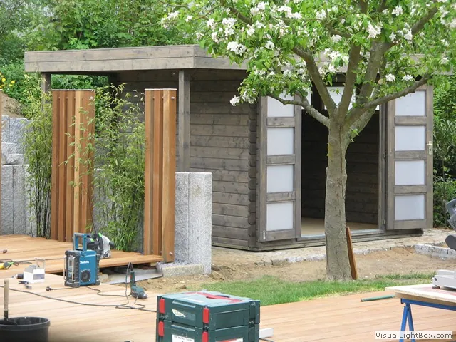 Gartenterrasse aus Holz
